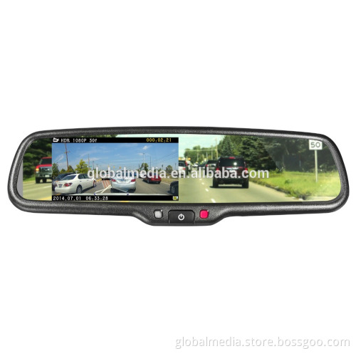 4.3" TFT LCD 1080P DVR+ Backup rear view Camera+auto dimming rearview mirror